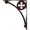Ekena Millwork Crawley Wrought Iron Bracket, (Triple center brace), Antiqued Copper 2"W x 10"D x 12"H BKTM02X10X12TCRACO - alternate 7
